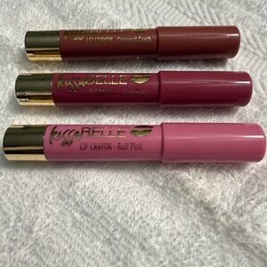 Lip Crayon Trio - Caramel Crush, Berry Punch, Buff Pink